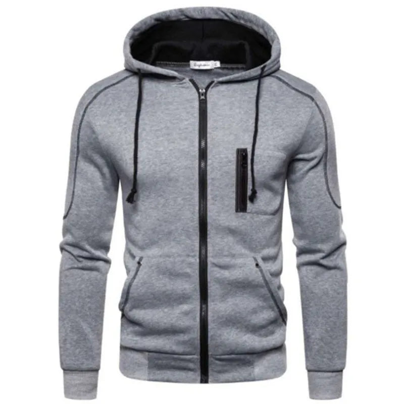 2024 Men's Hooded Jackets Coats Zipper Fashion Brand Hoodies Mens Outerwear Casual Hoodies Sweatshirts Male
