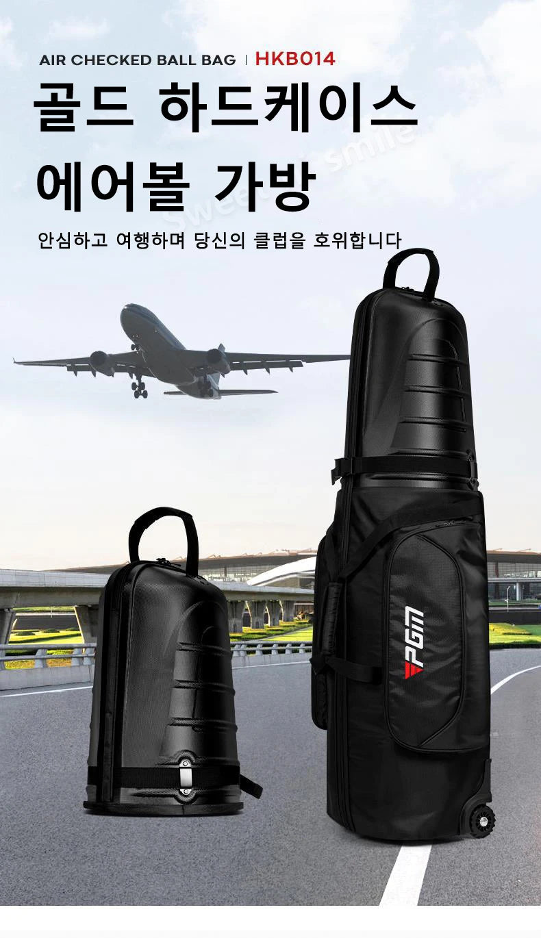 PGM Golf Aviation Bag for Men and Women, Travel Ball Bag, Collision and Compression Protection  HKB014