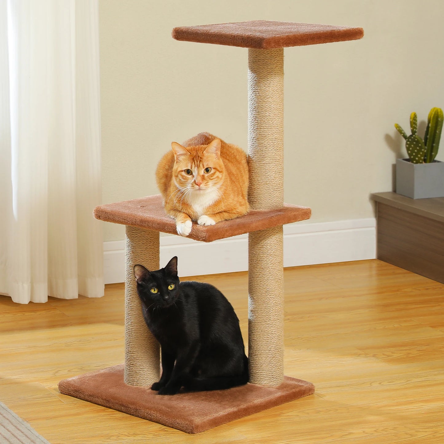 Indoor Cat Tree & Tower with Scratching Posts and Hammock – 2 Styles