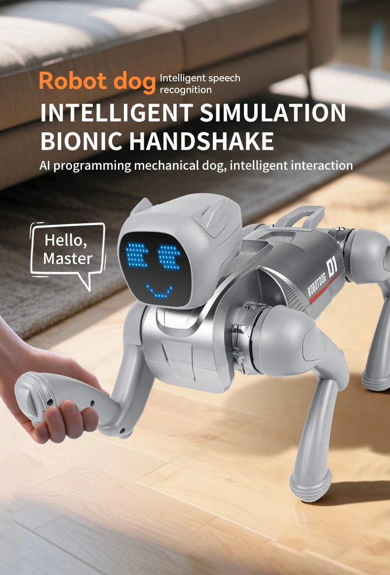 New model robot dog, intelligent remote control, children's remote control toy, stunt mechanical pet dog, children's gift