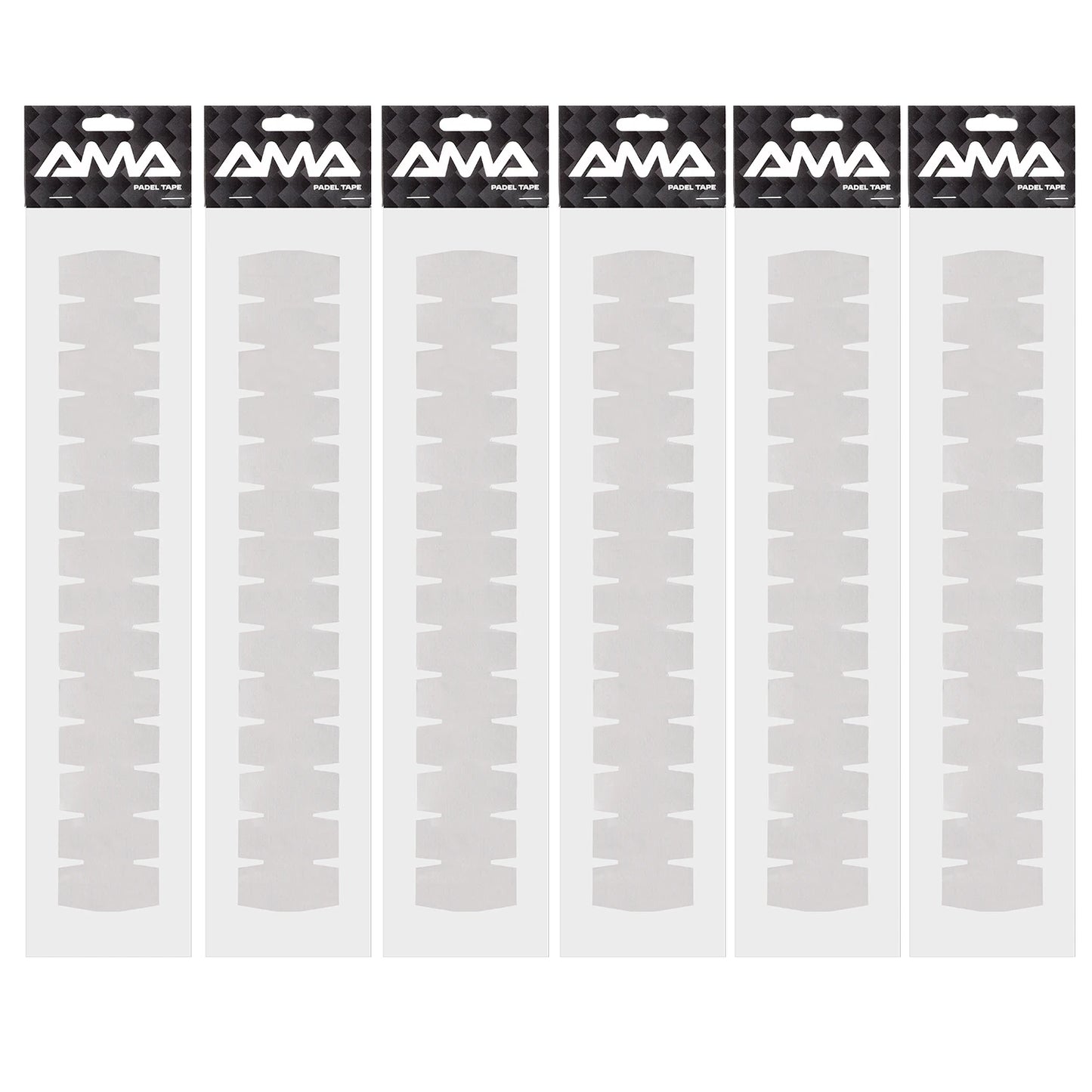 AMA SPORT Padel Racket Protection Tape Pack of 1/2/6 Edge Protector Durable & Easy to Replace Transparent Padel Protector