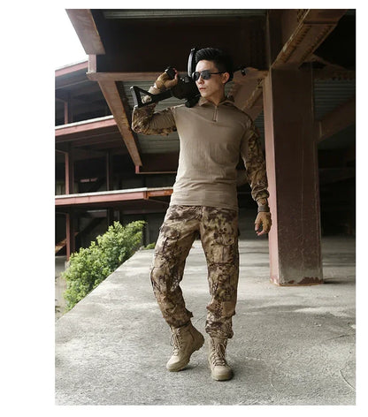 Desert Combat Boots Leather Hiking Shoes Men's Ankle Boots