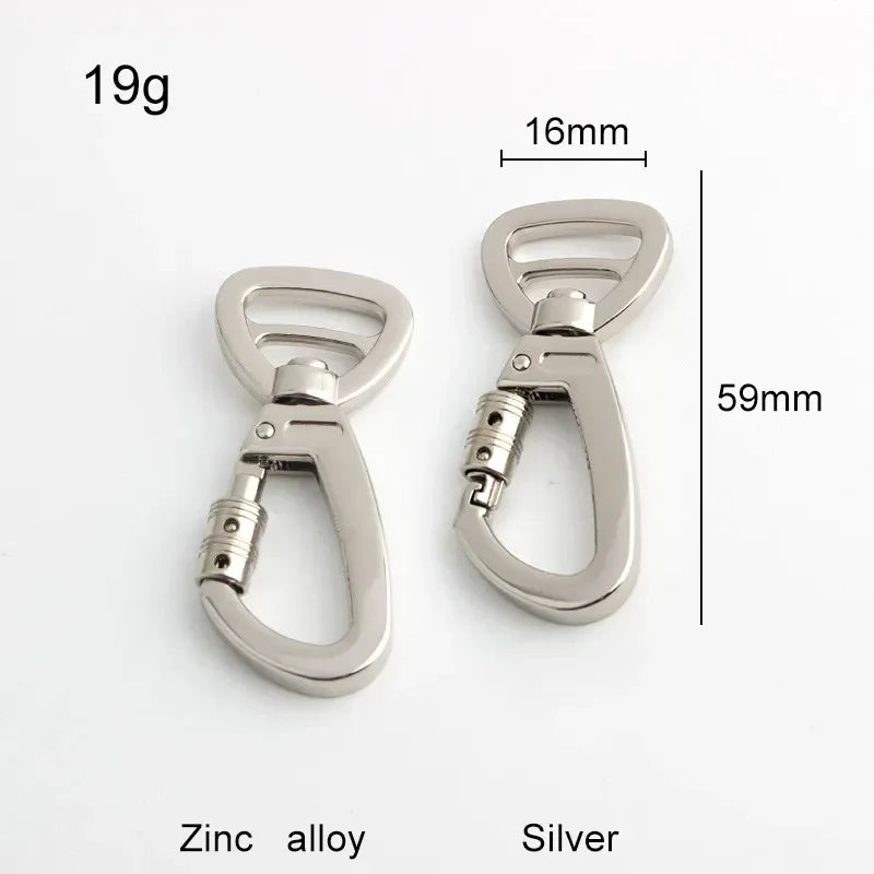 Dog Leash Clip Pets Carabiner Auto Locking Carabiner With Swivel Rotating Ring For Outdoor Keychain Pet Leash Hook Accessories