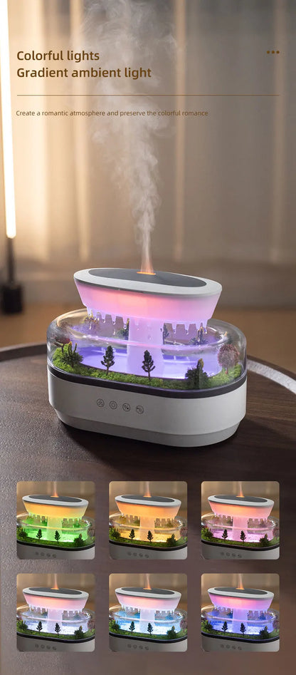 Ultrasonic Aroma Humidifier And Essential Oil Diffuser With Colorful Light