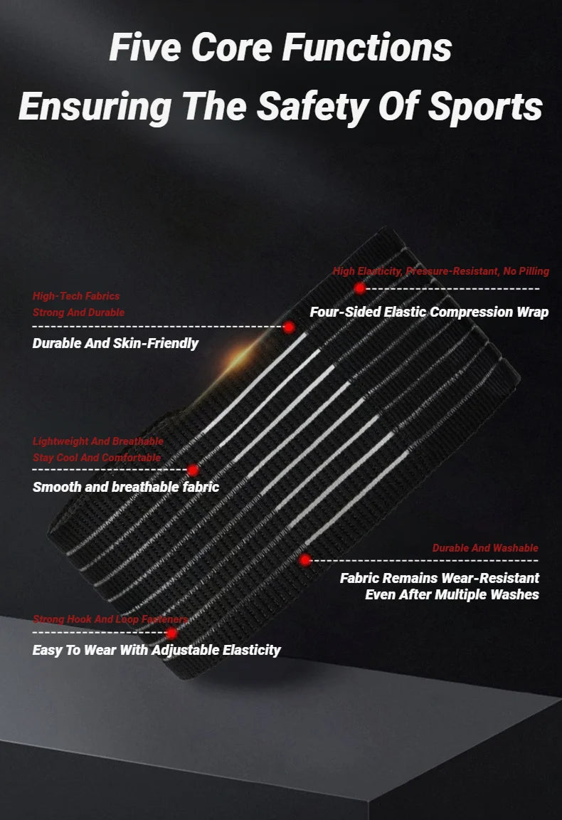 Adjustable Elastic Bandage Hand Sport Wristband Gym Support Wrist Brace Wrap Carpal Tunnel Sports Fitness Bracers Strap Stretchy