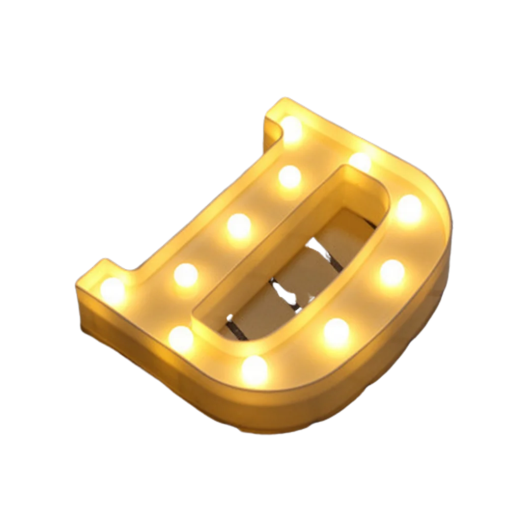 LED Letter and Number Light Set PVC Warm White Decor