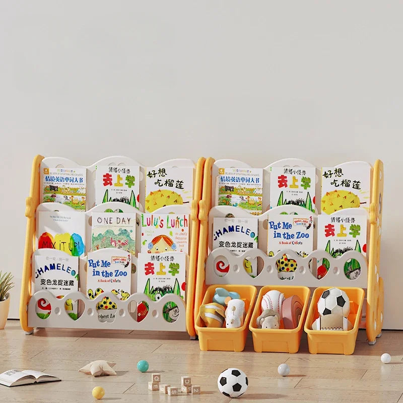 Storage Bookcase Children Display Stand Bookshelf Children's Wall Behind The Door Reading Magazine Storage Bookcases Furniture