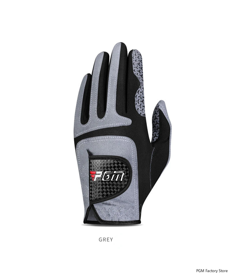 PGM Professional Golf Gloves Microfiber Cloth Fabric Breathable Non-Slip Club Swing Putting Training Glove ST037