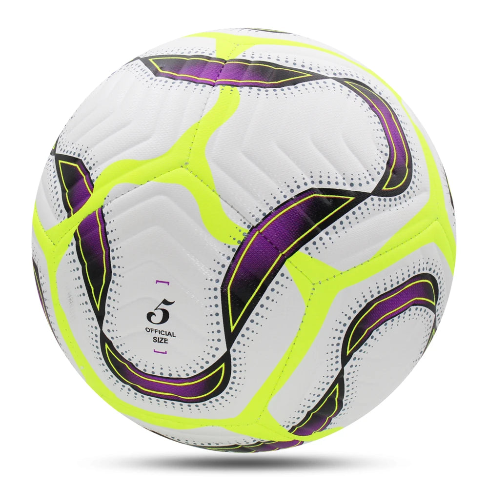 Soccer Balls Standard Size 5 Machine-Stitched Ball PU Material Sports League Outdoor Match Football Training Ball Futbol Voetbal