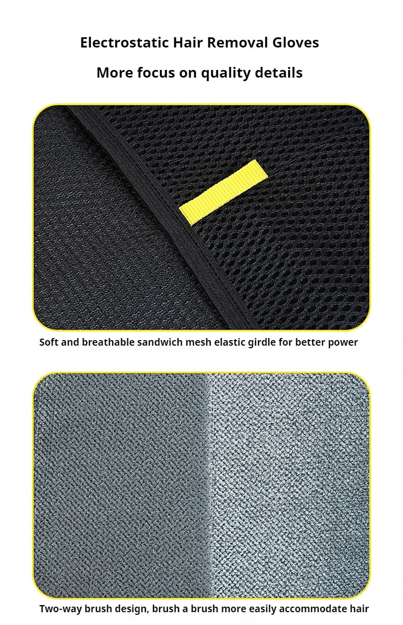 Reusable Pet Hair Removal Glove for Cats and Dogs