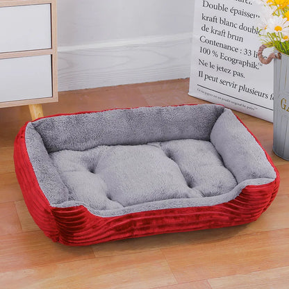 Winter Pet Bed For Dogs And Cats Soft Warm House Mat Waterproof Fiber