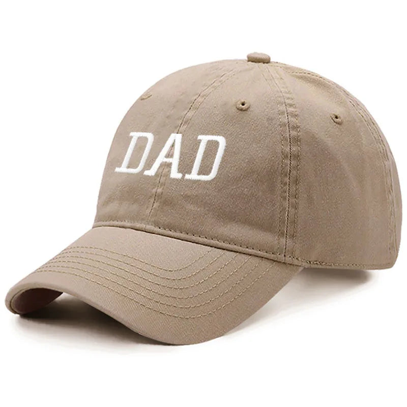 DAD MOM Embroidery Pure Cotton Men's Baseball Cap For Man  Womne's Fashion Sport Golf Caps Sun Hat Dropshipping