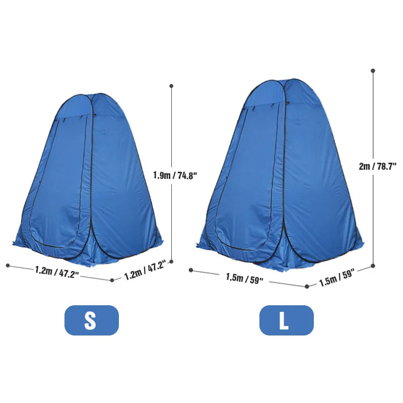 WESTTUNE Portable Pop-Up Camping Shower Tent Privacy Changing Fitting Room Tent Shelter Mobile Toilet Fishing Photography Tent