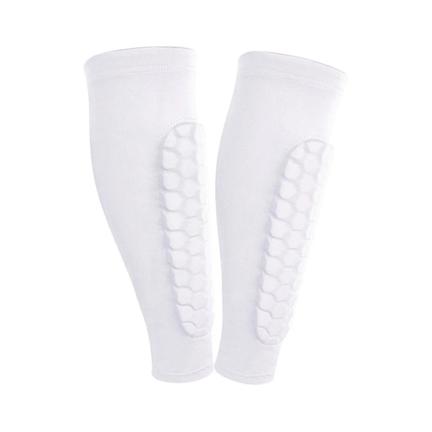 2pcs Shin Guards Football Basketball with Honeycomb Padding Breathable Nylon Anti Impact Sport Leg Protectors for Kids Adults