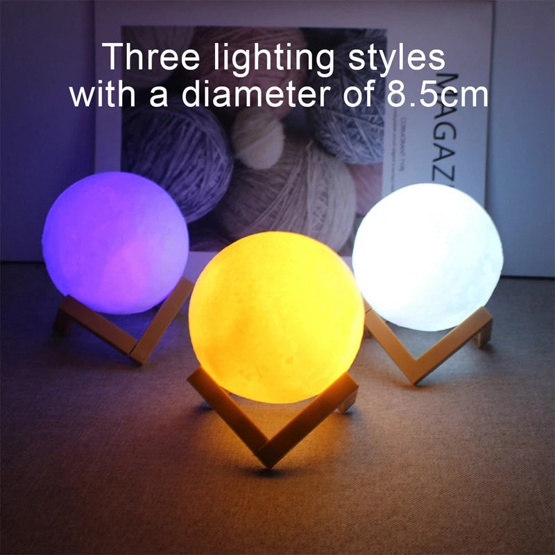 LED Moon Light Galaxy Lamp – Book Night Light for Kids, Birthday Gift & Bedroom Decoration