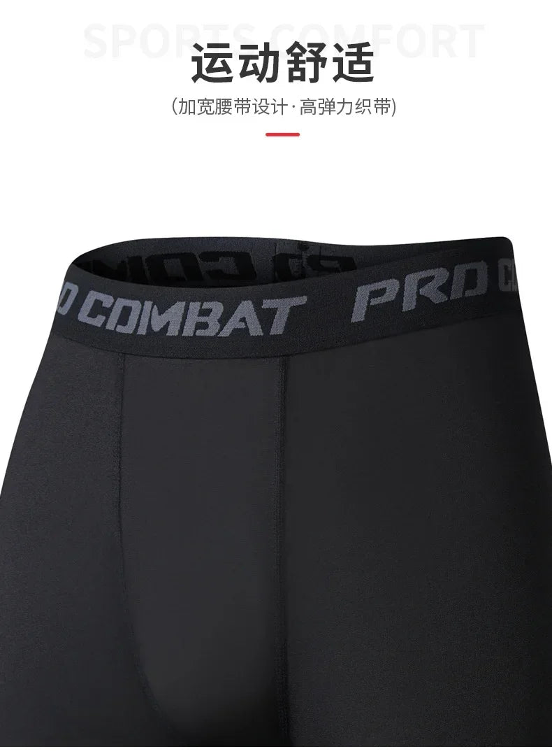 Compression Sports Pants Running Leggings Men Sportswear Quick Dry Gym Fitness Tights Workout Training Jogging Sports Trousers