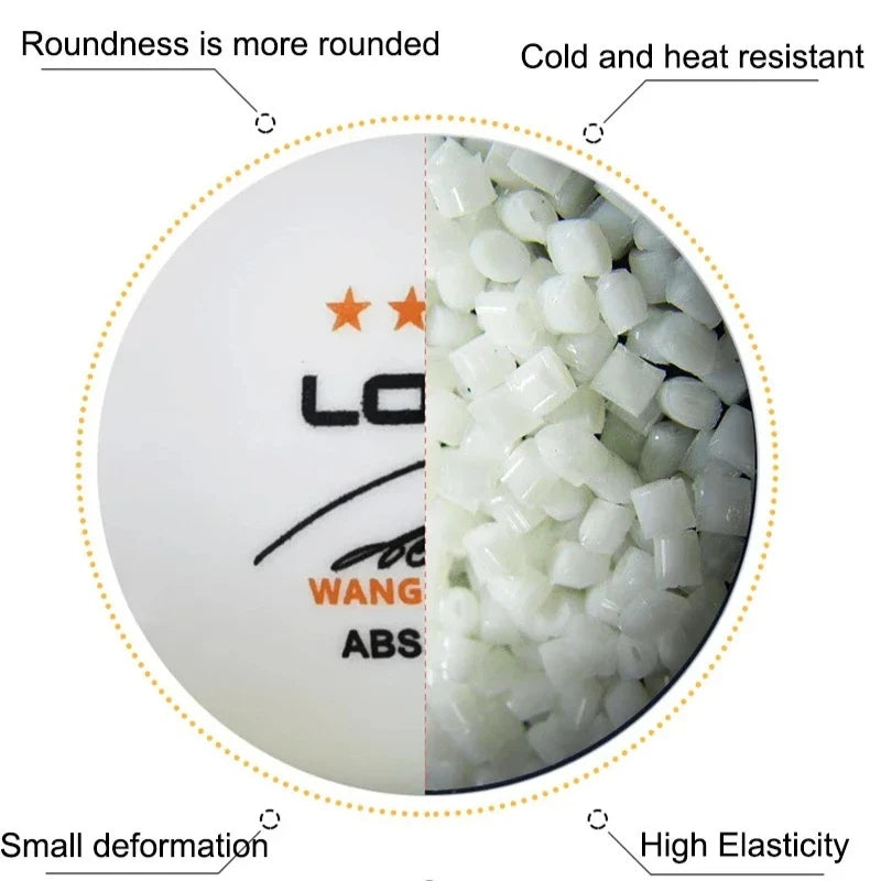 50/100PCS LOKI Table Tennis Balls 3 Star 40+ New ABS Plastic Material Ping Pong Balls with Seam Club Training Ping Pong Balls