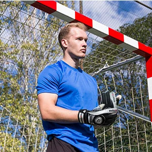 Sportout Goalie Gloves, Goalkeeper Gloves with Fingersave, Soccer Gloves, Breathable Soccer Goalie Gloves, 4mm Latex, for Kids