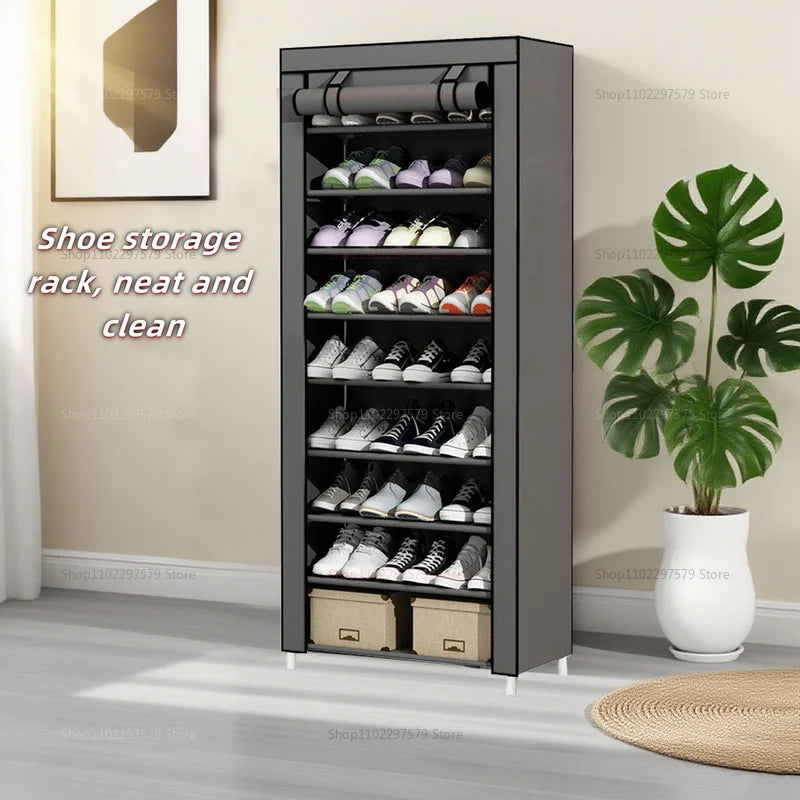 Shoe rack simple multi-layer door shoe cabinet dustproof cloth cover home economical rental house storage dustproof cover shoe r