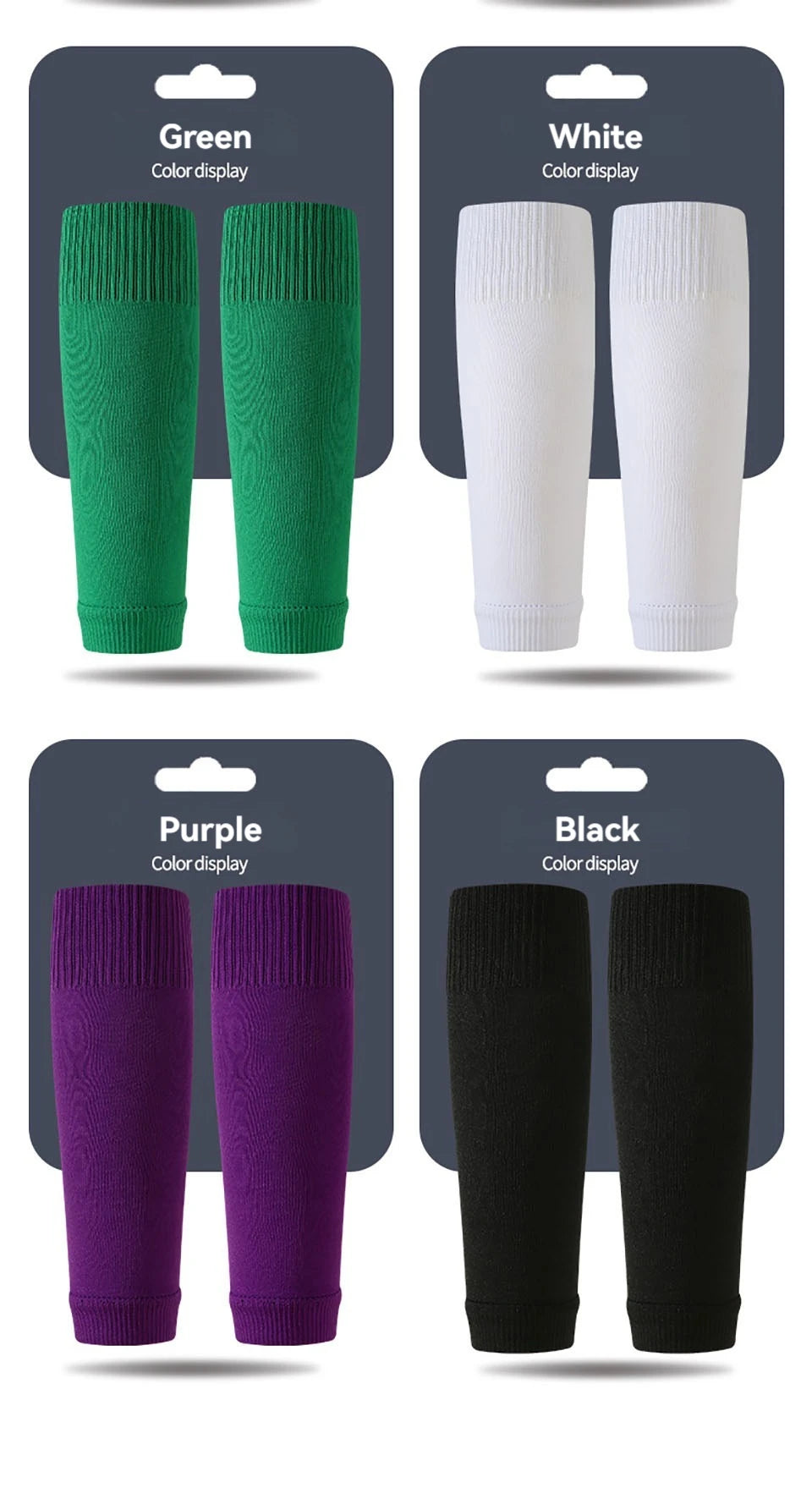 Loogdeel 1 Pair Breathable Calf Compression Sleeve Professional High-quality Soccer Socks For Running Football Basketball