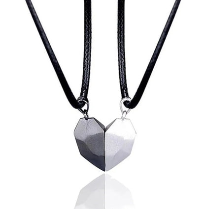Heart ECG Pendant Necklace Stainless Steel And Zinc Alloy