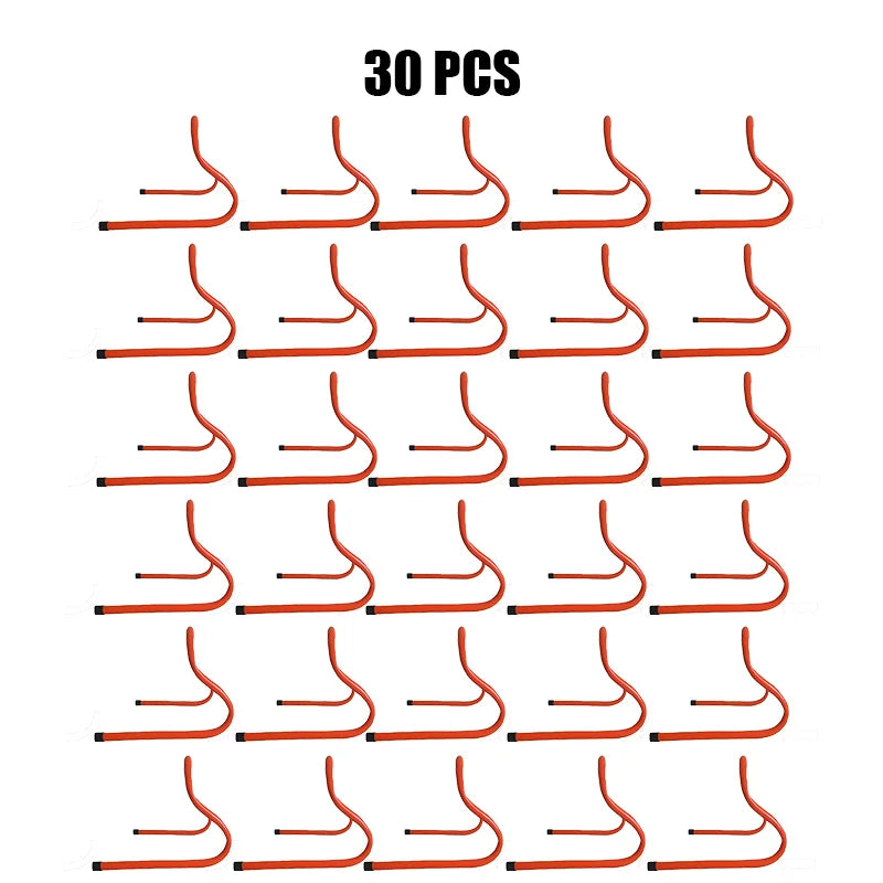 5/10/20/30Pcs 30cm Football Hurdle Portable Speed Agility Training Equipment Hurdle Ladder Safety Soccer Stable Rack