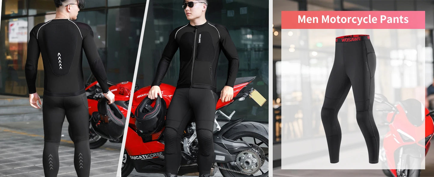 WOSAWE Motorcycle Jacket Full Body Armor Protection Jackets Motocross Racing Clothing Moto Riding Protectors CE Certification