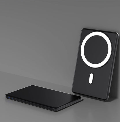 Magnetic Wireless Power Bank 5000mAh 15W Black or Silver