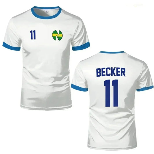 Shirts 3D Animation Tsubasa School Nansheng Olive And Benji Captain T-shirt Fashion Sports T-shirt Short Sleeve Top for Children