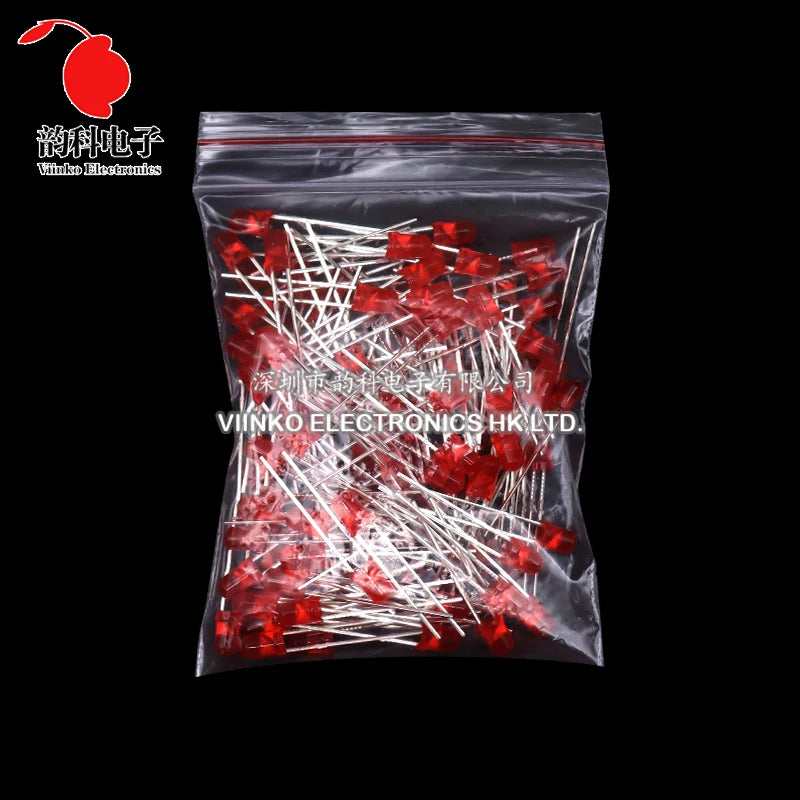 3MM 5MM Light Emitting Diodes Electronics Kit Box F3 F5 LED Diode Assorted Kit White Green Red Blue Yellow Orange