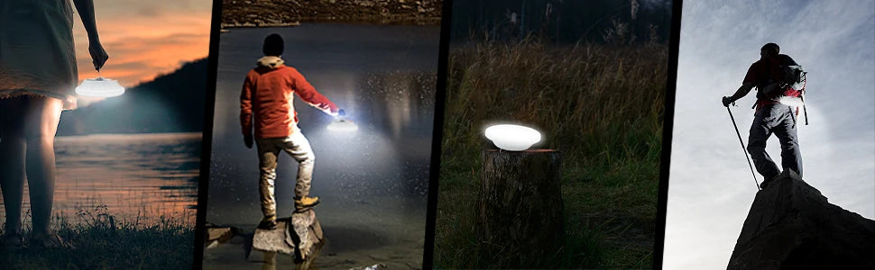 LED Camping Lantern Solar USB Rechargeable Emergency Outdoor Portable Lantern