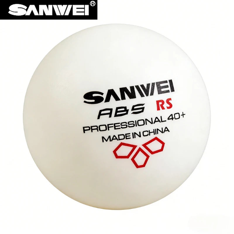 Original SANWEI ABS New Material 40+ Table Tennis Balls 50/100PCS Professional Ping Pong Balls For Training Table Tennis Balls