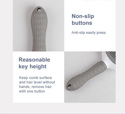 Pet Hair Remover Brush for Dogs and Cats Stainless Steel Grooming Comb