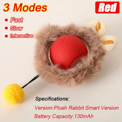 Rolling Ball Toy for Cats and Dogs Rechargeable ABS and Silicone