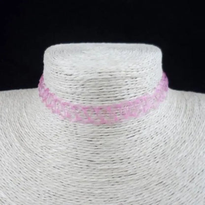 Gothic Velvet Choker Necklace Black 30 To 35 Cm Aluminium Alloy