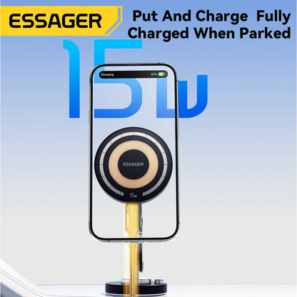 Magnetic Wireless Car Charger Holder 15W For MagSafe iPhone 15 14 13 Pro Max