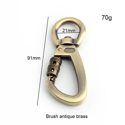 Auto Locking Carabiner With Swivel Ring For Dog Leash