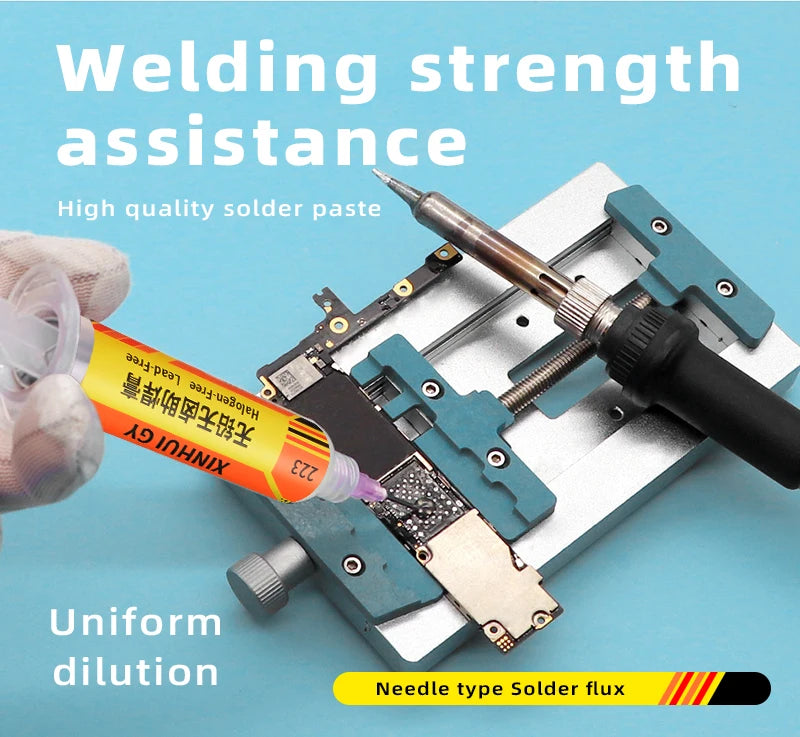 BGA Flux Paste  RMA-223 Lead-free and Halogen-free Soldering Flux  for Mobile Phone Repair Soldering. No-clean, High-activity