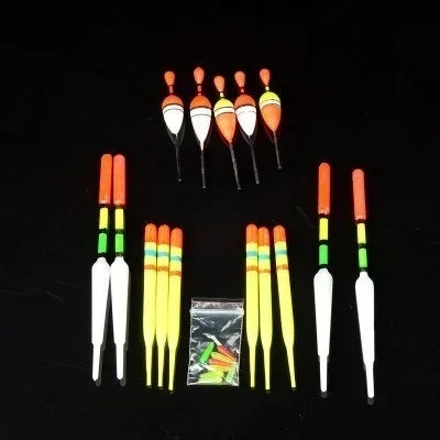 1Set (15Pcs) Portable Fishing Float with Multiple Size Combinations Suitable for Most Fish Hunting Outdoor Fishs Equipment