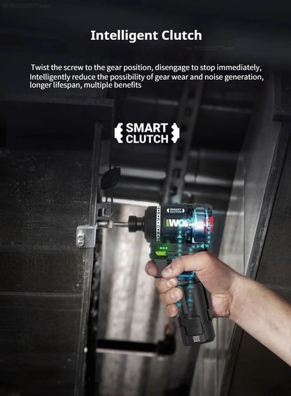 Cordless Driver Drill Brushless Rechargeable Screwdriver With Metal Chuck