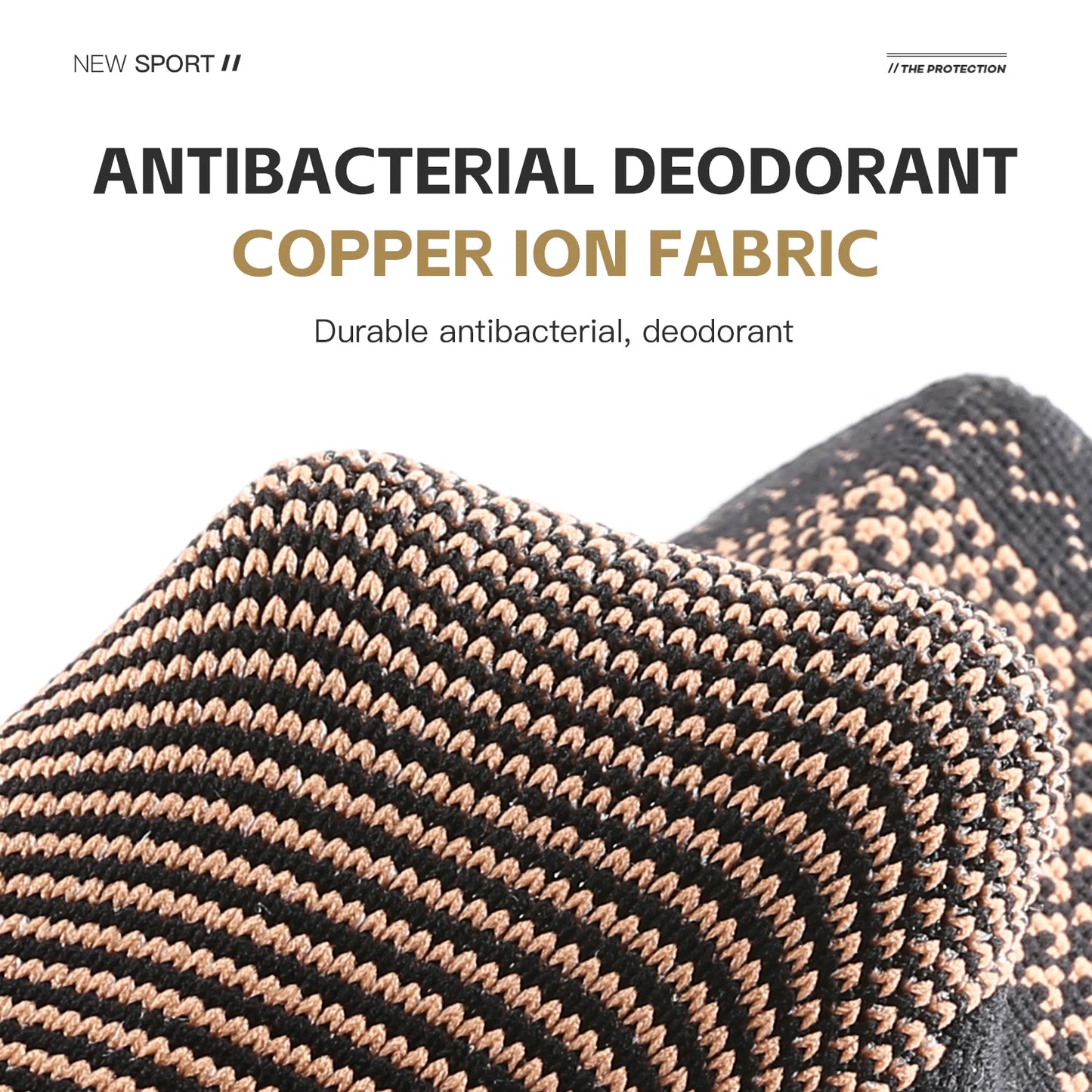 1 PC Men's Women's Outdoor Sports Knitting Elastic Copper Ankle Protection, Ankle Sprain Protection, Ankle Wrist Daily Exercise