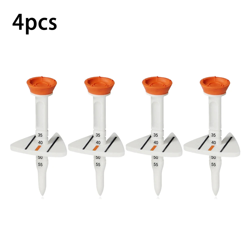 4 Pcs 33-55mm Adjustable-height Golf Tee Training Accessories