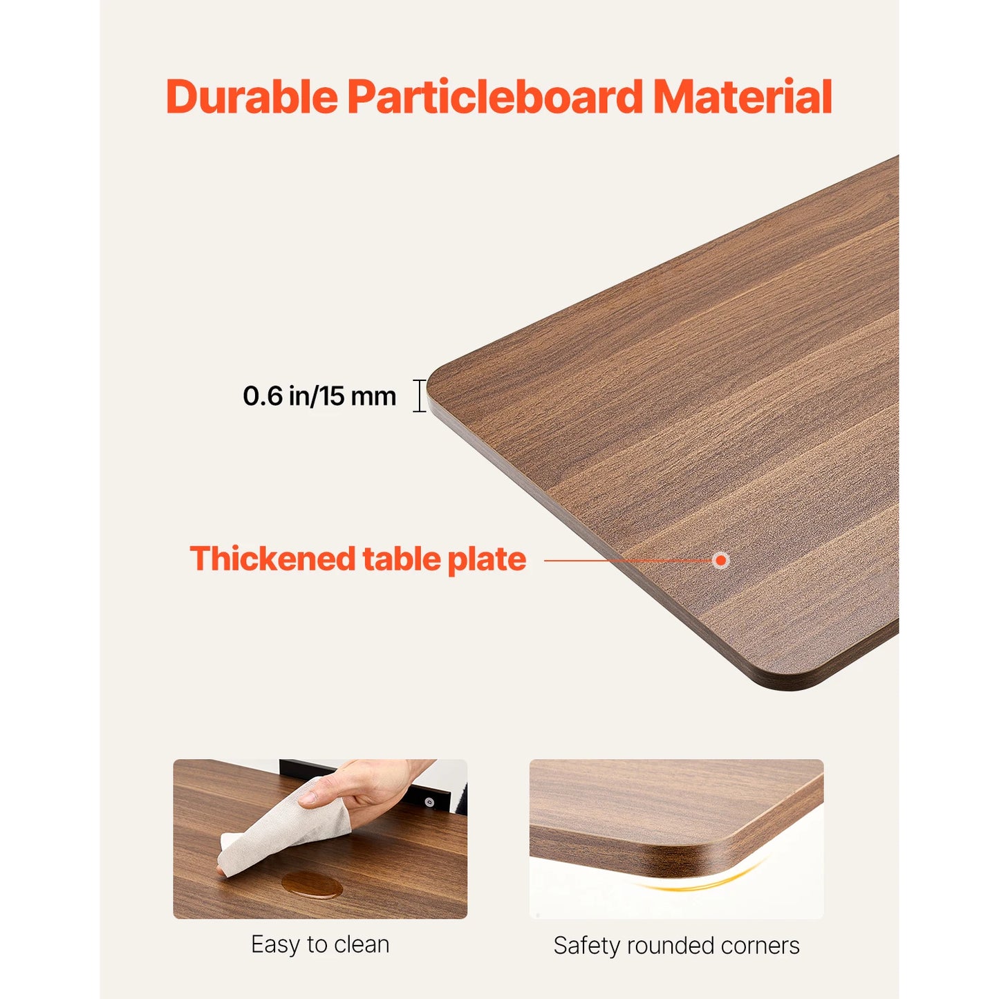 SucceBuy Overbed Table Mobile Bed Side Table with Swivel Casters Height & Angle Adjustable Laptop Desk for Home Office Study