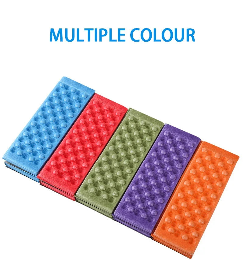 Honeycomb Massage Mat 6-Fold XPE Cushion Outdoor Hiking Camping Training Park Foldable Pillow Picnic Sitting Moisture-proof Pad