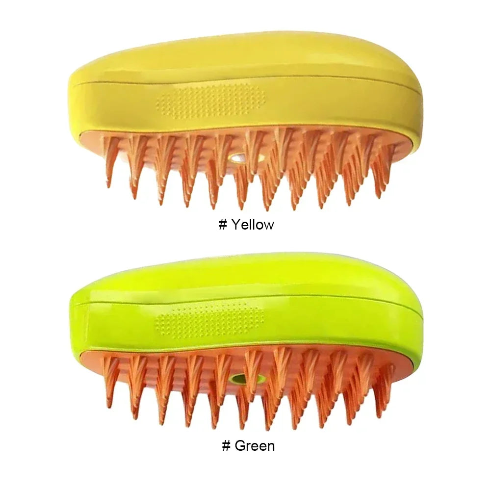 3-in-1 Steamy Pet Brush for Dogs and Cats