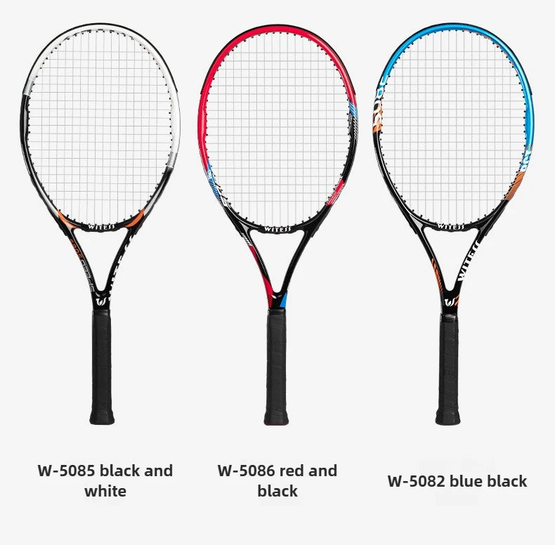 Full Carbon & Carbon Aluminum Integrated Tennis Racket Single Beginner Tennis College Student