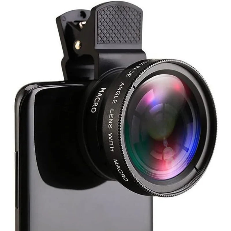 2-in-1 Universal Clip Mobile Lens – 37mm Super Wide-Angle & Macro HD Lens
