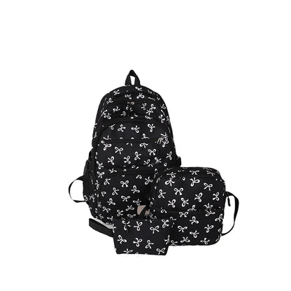 Bow Print School Bag Set – Backpack & Accessories