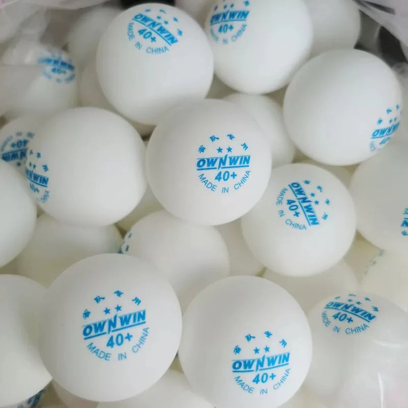 OWNWIN 2-Star Seamless New Material 40+ Table Tennis Balls – Professional Training Ping Pong Balls for Students & Gym Use