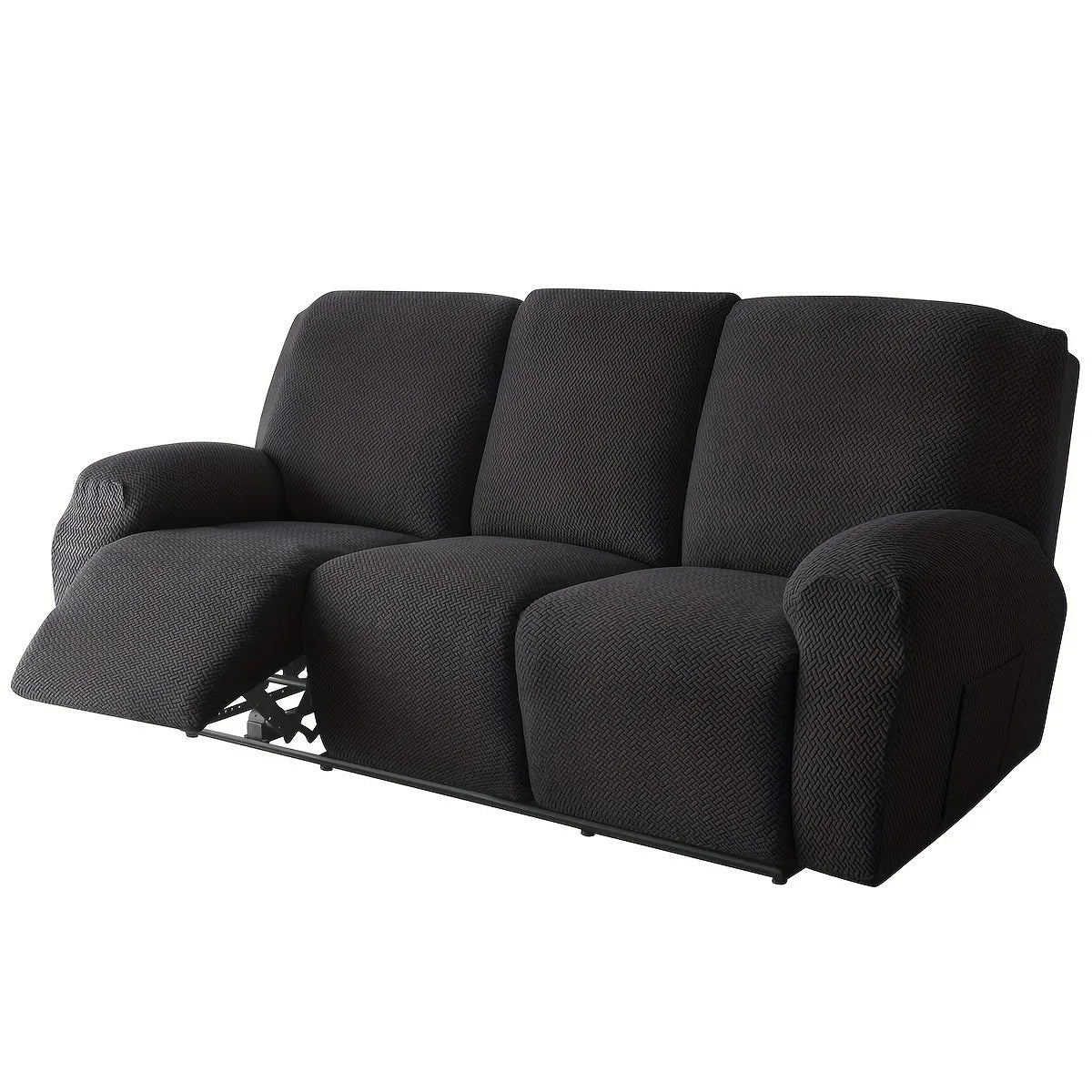 Recliner Sofa Cover Lazy Chair Solid Color Cushion Cover Sofa Cover 1/2/3/4 Seat Texture Stretch Sofa